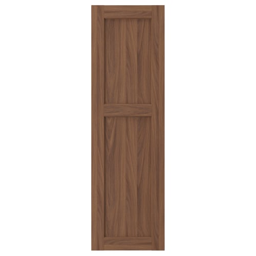 A brown ENKÖPING wooden cabinet door with a framed, rectangular design and a subtle grain texture.