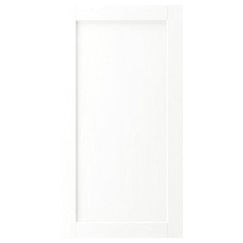 ENKÖPING white cabinet door, classic design with subtle wood grain, rectangular shape.