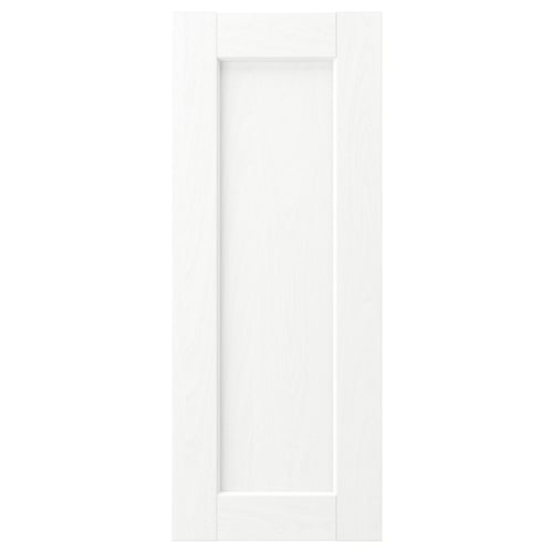 ENKÖPING white cabinet door with subtle wood grain texture, rectangular shape, and simple frame design.