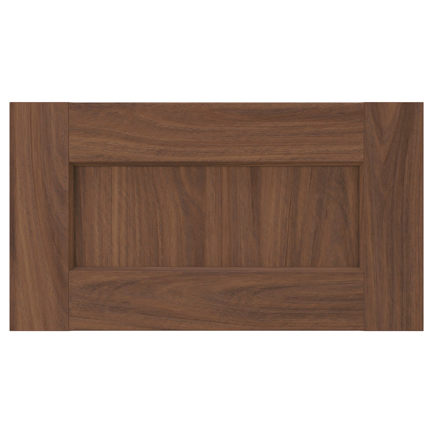 ENKÖPING drawer front, brown walnut effect, 18x10