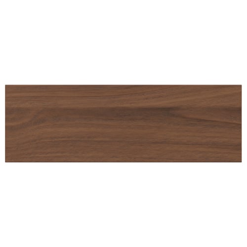 ENKÖPING brown walnut wood-look front panel with smooth grain.