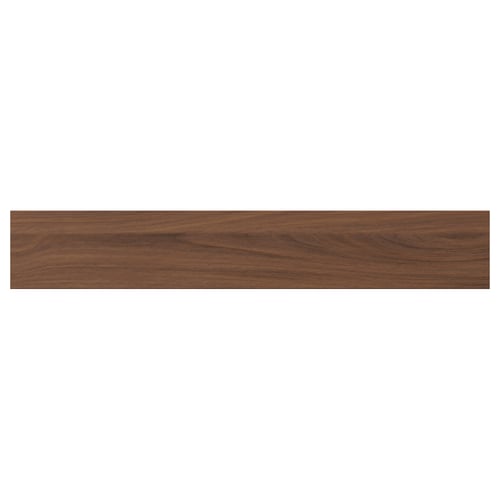Brown walnut-colored wooden panel, rectangular with subtle grain texture.