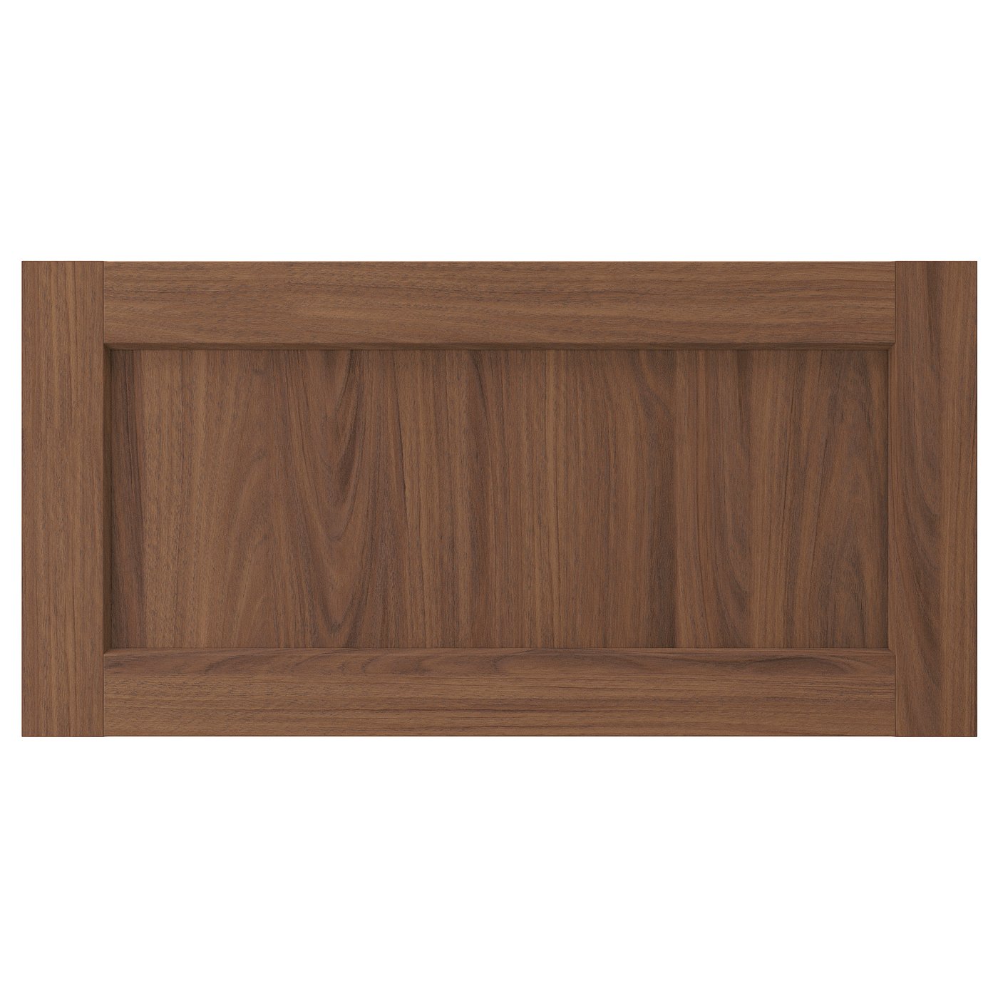ENKÖPING drawer front, brown walnut effect, 30x15