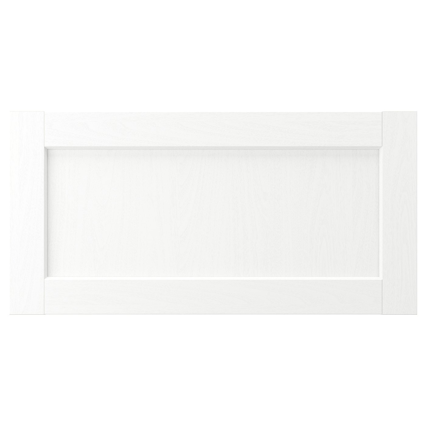 ENKÖPING drawer front, white wood effect, 30x15