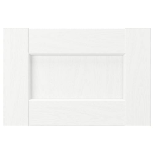 ENKÖPING white cabinet with simple, rectangular design featuring wood-like foil.