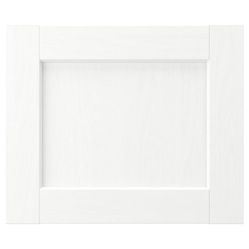 White ENKÖPING cabinet with square design and subtle wood grain texture.