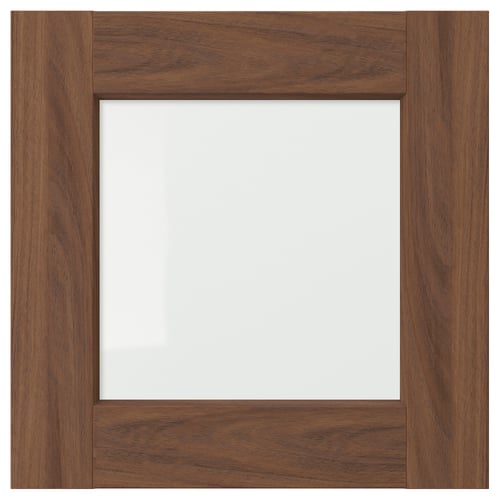 ENKÖPING brown walnut square photo frame with wooden texture.