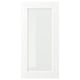 ENKÖPING Glass door, white wood effect, 15x30 "