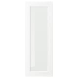 ENKÖPING Glass door, white wood effect, 15x40 "