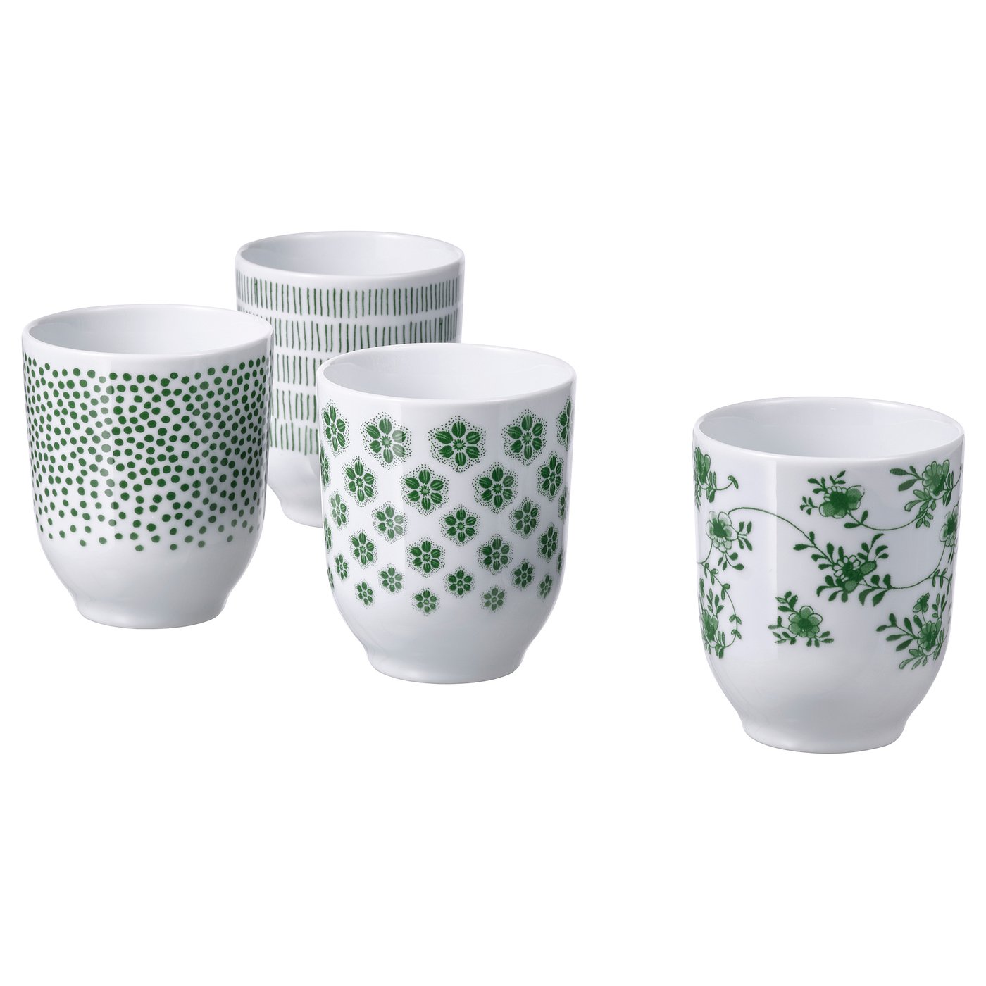 ENTUSIASM tumbler, patterned/green, 7 oz - IKEA 