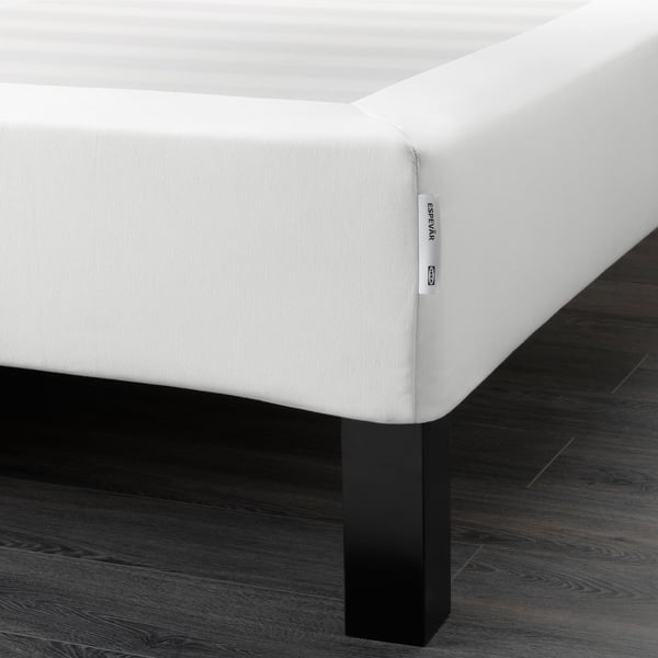Espevar Slatted Mattress Base With Legs White Queen Length 79 1 2 Width 59 7 8 Height 7 7 8 Add To Cart Ikea