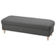 ESSEBODA Bench with storage, Tallmyra/medium gray birch