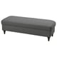 ESSEBODA Bench with storage, Tallmyra medium gray/brown