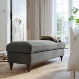 ESSEBODA Bench with storage, Tallmyra medium gray/brown