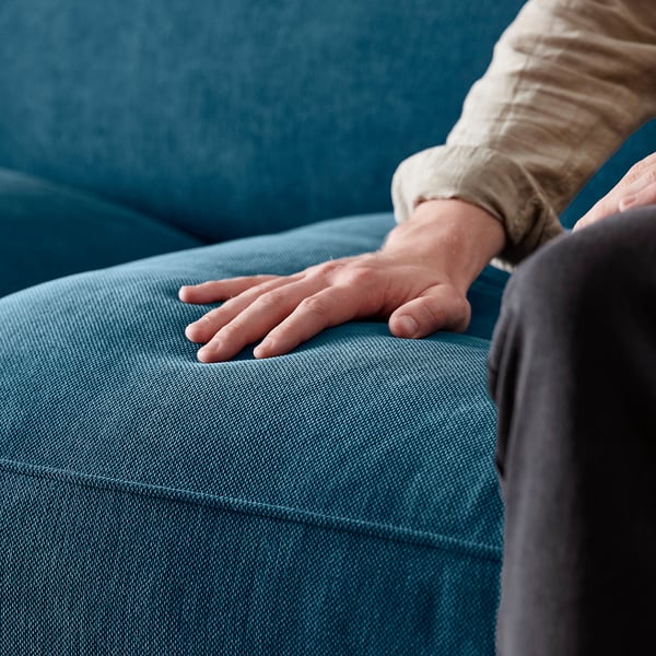 ESSEBODA Loveseat, Tallmyra/blue birch