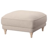 ESSEBODA Ottoman, Knäbäck/light beige birch