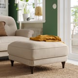 ESSEBODA Ottoman, Knäbäck light beige/brown