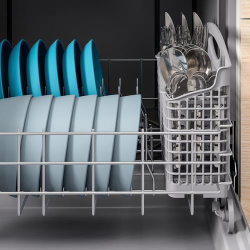 ESSENTIELL Builtin dishwasher, Stainless steel IKEA