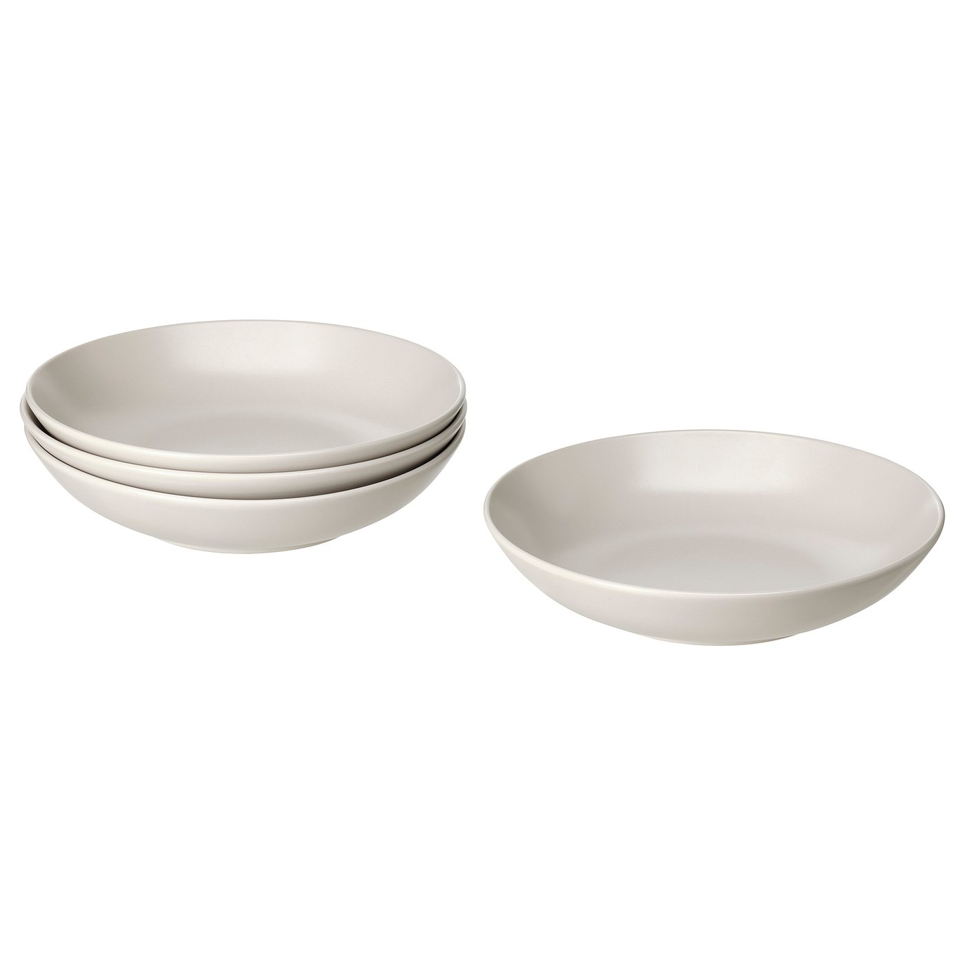 FÄRGKLAR Deep plate/bowl - matte light gray 9 "