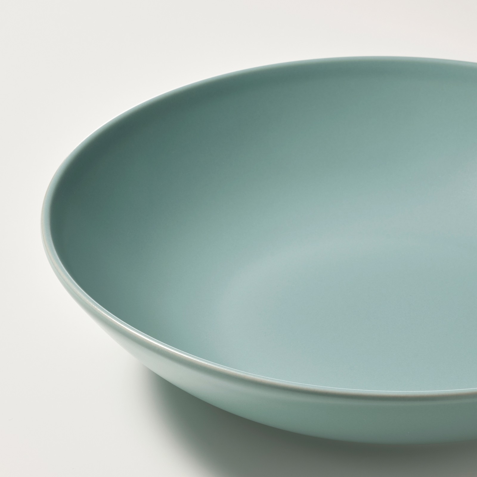 FÄRGKLAR Deep plate/bowl, matte light turquoise, 9" IKEA