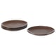 FÄRGKLAR Side plate, glossy brown, 8 "