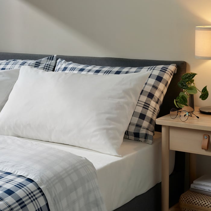 FÄRGMÅRA sheet set, white, Queen IKEA