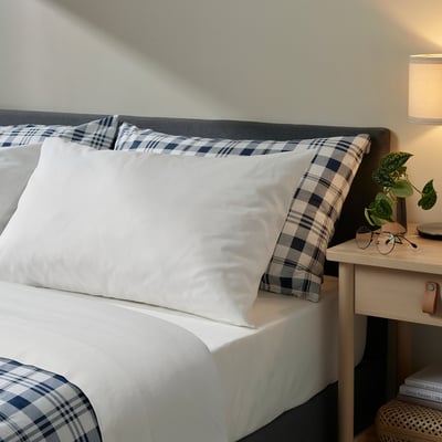 FÄRGMÅRA Sheet set, white, Full/Double