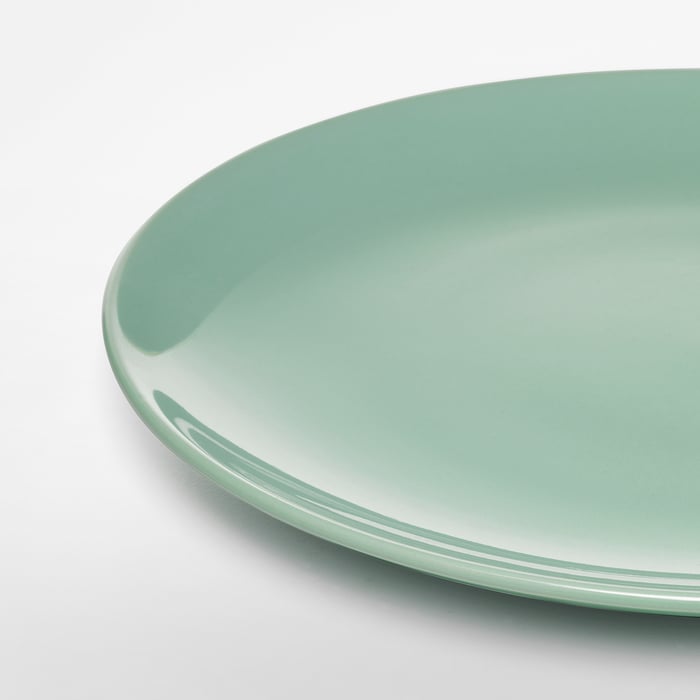 FÄRGRIK Plate, light green IKEA