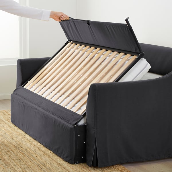 FÄRLÖV Sleeper sofa Djuparp dark gray IKEA