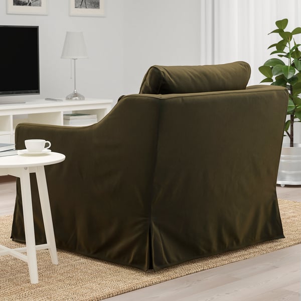 FÄRLÖV Armchair, Djuparp dark olivegreen IKEA