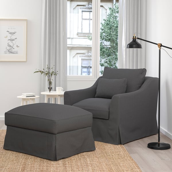 FÄRLÖV Armchair, Flodafors gray IKEA