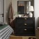 FÅGELFJÄLLET 3-drawer dresser, black oak effect, 32 1/4x20 1/8x30 3/4 "