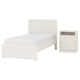 FÅGELFJÄLLET Bedroom furniture, set of 2, off-white, Twin
