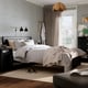 FÅGELFJÄLLET Bedroom furniture, set of 4, black oak effect, Full/Double