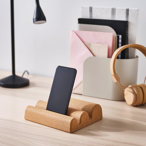 FAGNING holder for mobile phone/tablet, cork IKEA