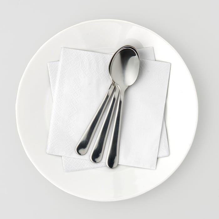 FANTASTISK paper napkin, white, 9 ½x9 ½" IKEA