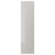 FARDAL Door with hinges, high gloss/light gray, 19 1/2x76 5/8 "