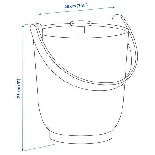 Illustration with measurements for the product: FARMARKVAST.