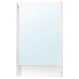 FAXÄLVEN Mirror with built-in lighting, 24x37 "
