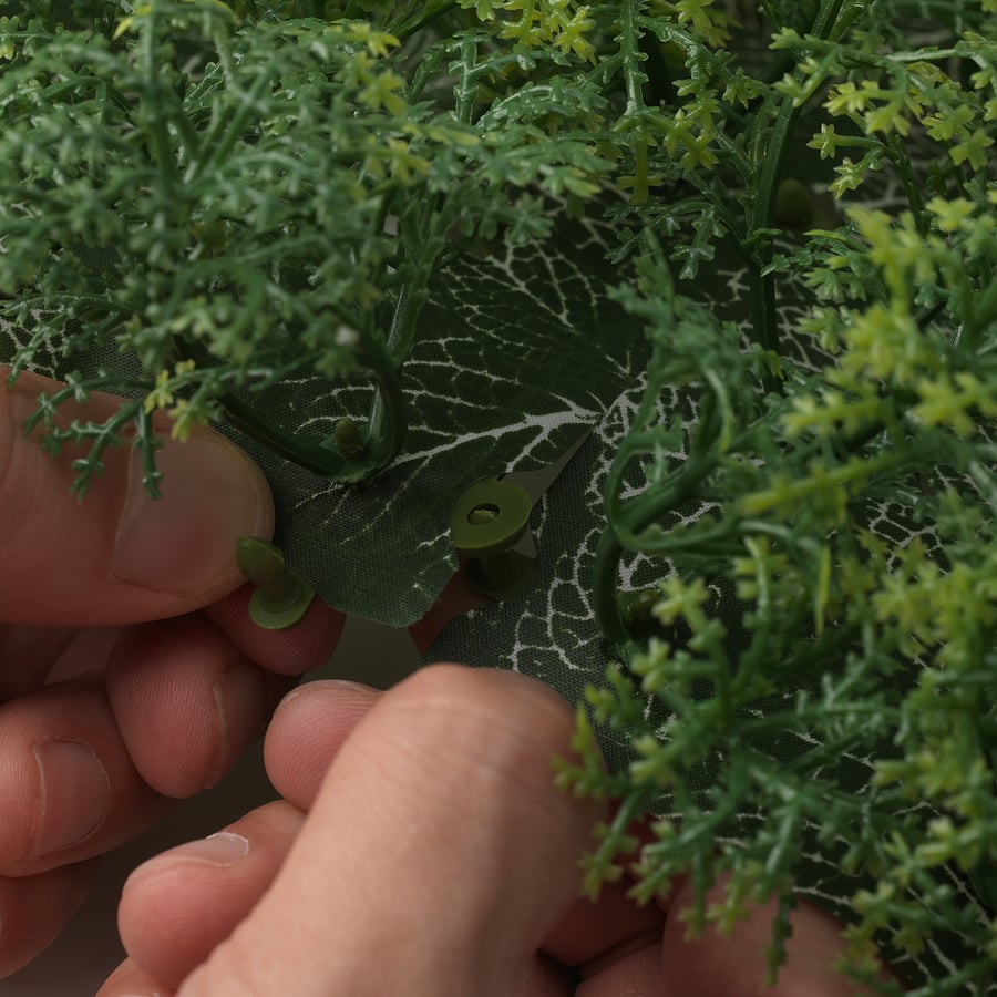 FEJKA artificial plant, wall mounted indoor/outdoor/moss green, 10 ¼x10