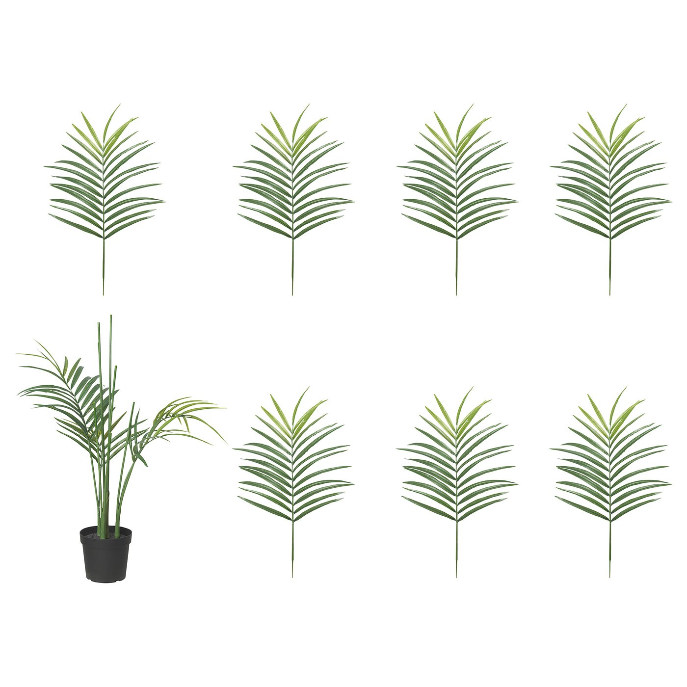 FEJKA artificial potted plant, indoor/outdoor Kentia palm, 9