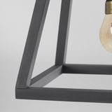 FELSISK Pendant lamp with 4 lamps, wood gray, 32 "