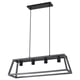 Option: FELSISK Pendant lamp with 4 lamps, wood gray, 32 "