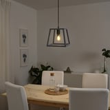 FELSISK Pendant lamp, wood gray, 10 "