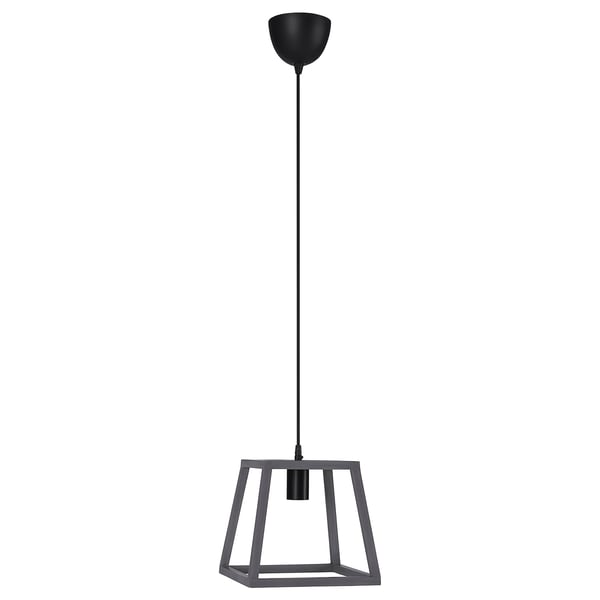 FELSISK Pendant lamp, wood gray, 10 "