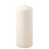 FENOMEN Unscented pillar candle, natural, 7 ½ "