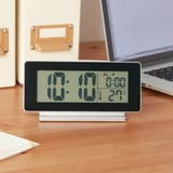 FILMIS Clock/thermometer/alarm, black, 6 ½x3 ½ "