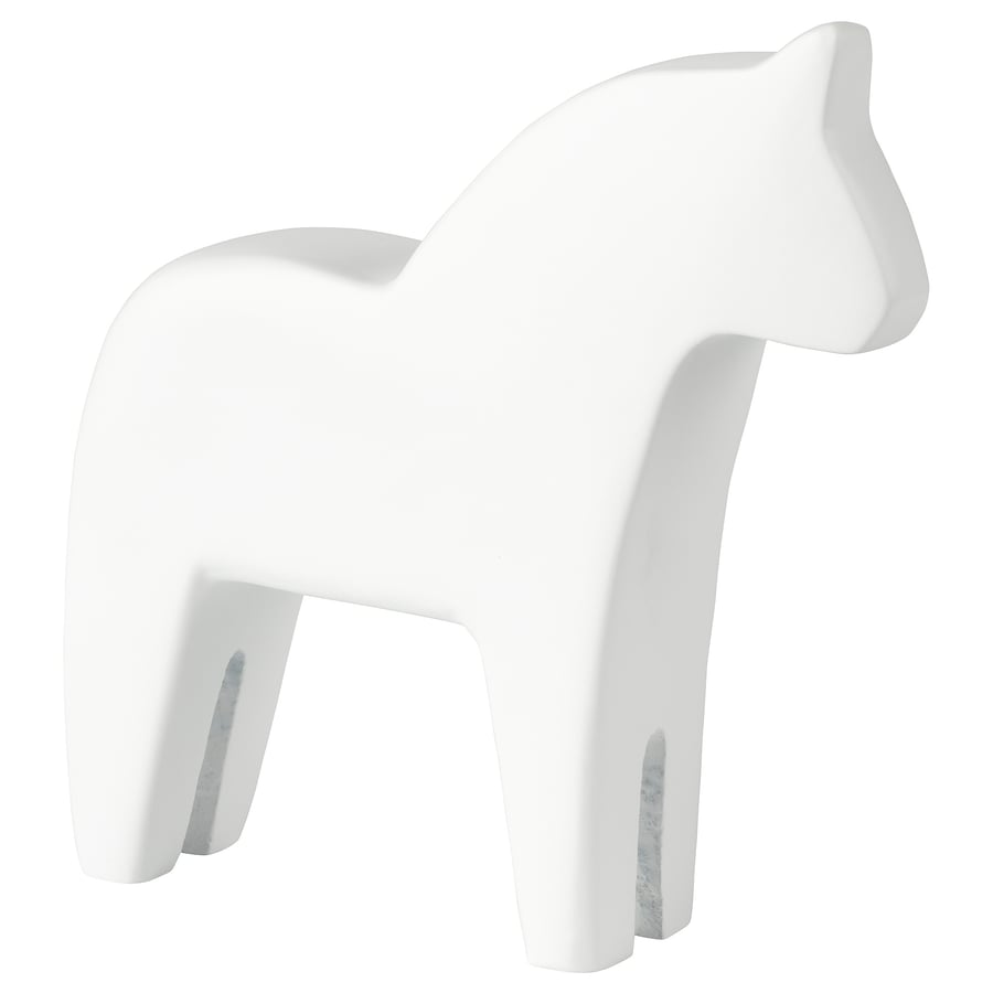 FINANSIELL Decoration, horse, white, 5" IKEA