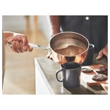 FINMAT Saucepan with lid, copper/stainless steel, 2 qt