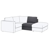 FINNALA 1-seat section, Gunnared medium gray